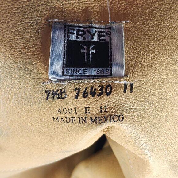 FRYE Women's Melissa Back Zip US 7,5B Black Leather Button Tall Riding Boots - Picture 14 of 16